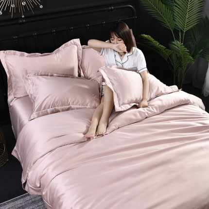 91家纺网 家纺一手货源 找家纺 意尚风情 2019新款双面水洗真丝四件套 贝丝