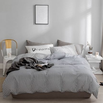 艾沁 2018新款北欧极简主义系列纯棉四件套 梦境