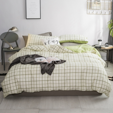 艾沁家纺 2018新款北欧简约纯棉四件套悉尼