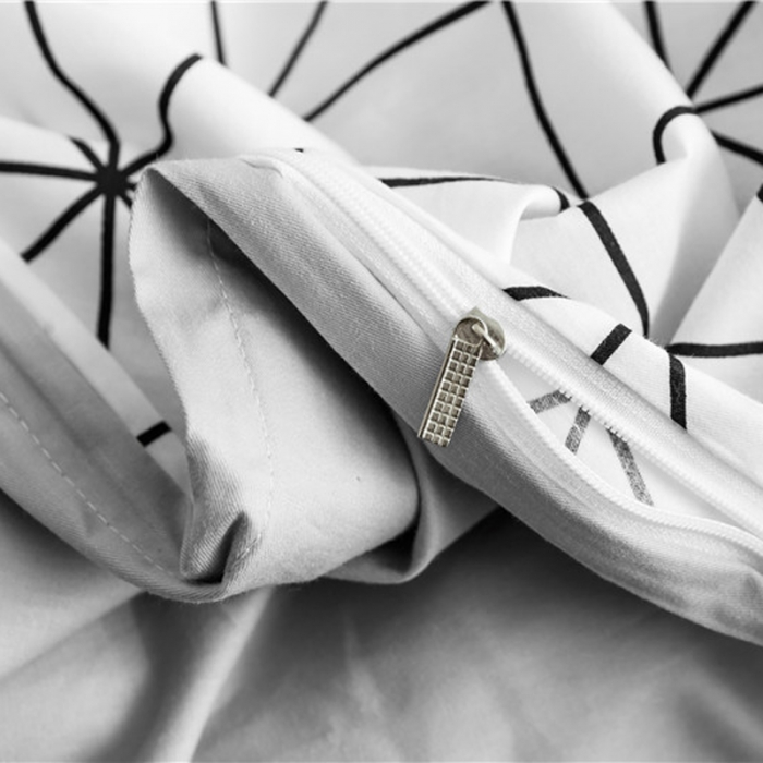 91家纺网 家纺一手货源 找家纺 艾沁 2019新款极简系列第三季四件套 米格