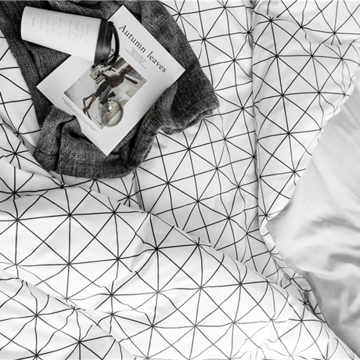 91家纺网 家纺一手货源 找家纺 艾沁 2019新款极简系列第三季四件套 米格