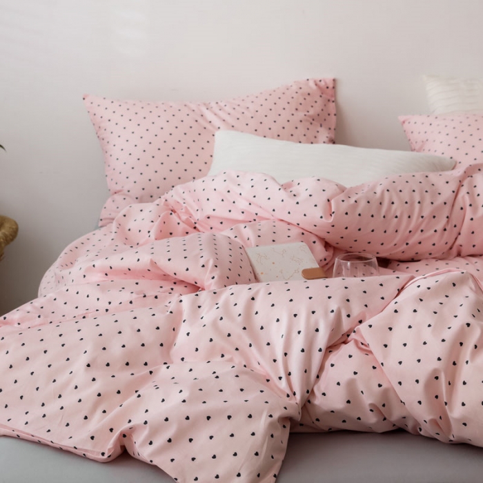 91家纺网 家纺一手货源 找家纺 艾沁 2019新款纯棉北欧极简主义系列四件套 初心