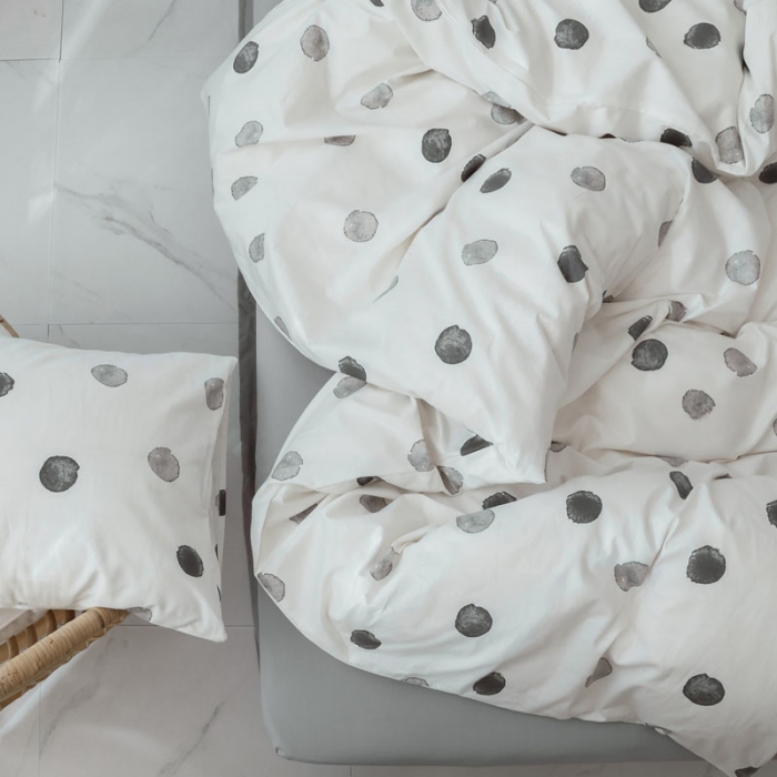 91家纺网 家纺一手货源 找家纺 艾沁 2019新款纯棉北欧极简主义系列四件套 寐色