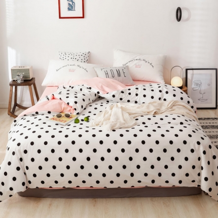 91家纺网 家纺一手货源 找家纺 （总）艾沁 2019新款纯棉北欧极简主义系列四件套