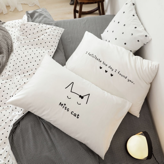 91家纺网 家纺一手货源 找家纺 艾沁 2019新款纯棉北欧极简主义系列四件套 黛珂