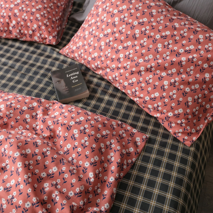 91家纺网 家纺一手货源 找家纺 （总）艾沁家纺 iNS北欧小清新系列碎花全棉四件套