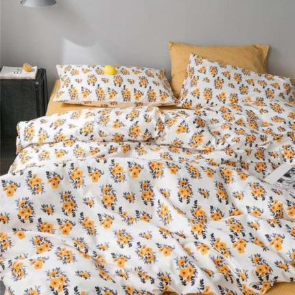 91家纺网 家纺一手货源 找家纺 （总）艾沁家纺 iNS北欧小清新系列碎花全棉四件套