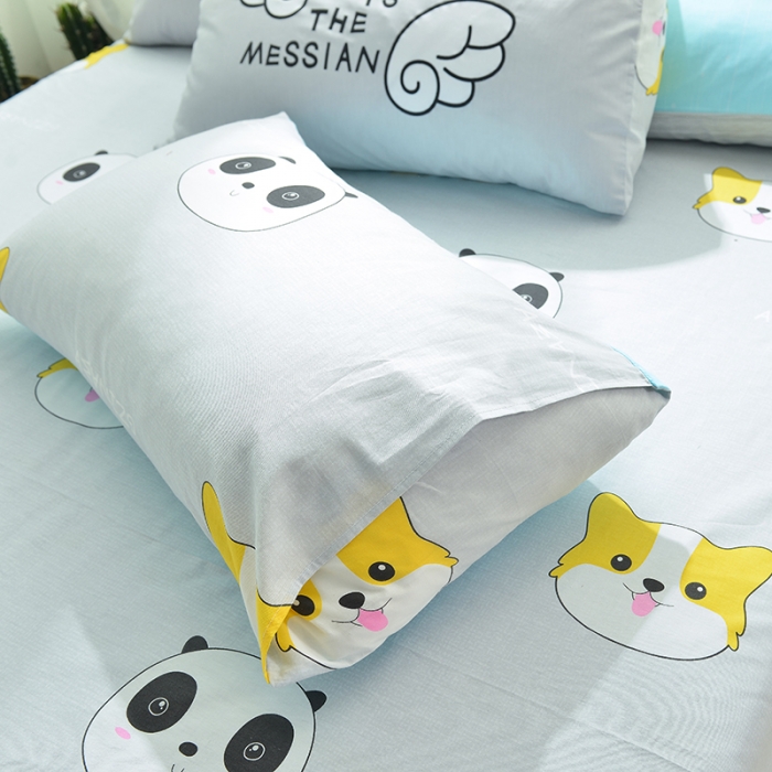 91家纺网 家纺一手货源 找家纺 涵宸家纺 新款全棉平网系列床单款潮酷-熊