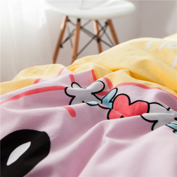 91家纺网 家纺一手货源 找家纺 涵宸家纺 新款全棉平网系列床单款 笨笨猪