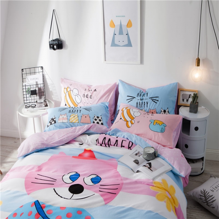 91家纺网 家纺一手货源 找家纺 涵宸家纺 新款全棉平网系列床单款 喵小姐