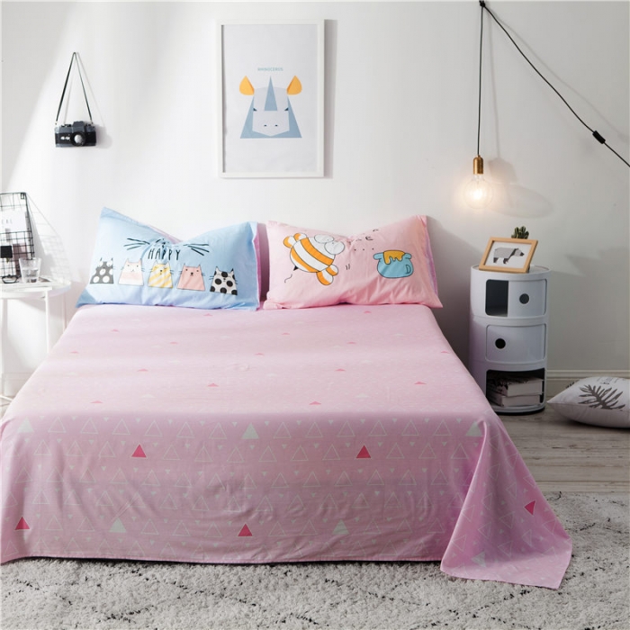 91家纺网 家纺一手货源 找家纺 涵宸家纺 新款全棉平网系列床单款 喵小姐