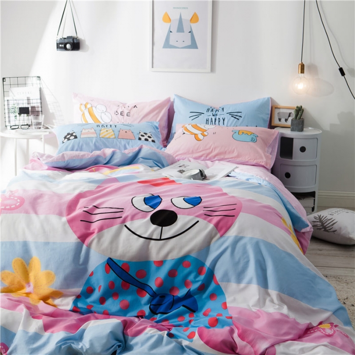 91家纺网 家纺一手货源 找家纺 涵宸家纺 新款全棉平网系列床单款 喵小姐