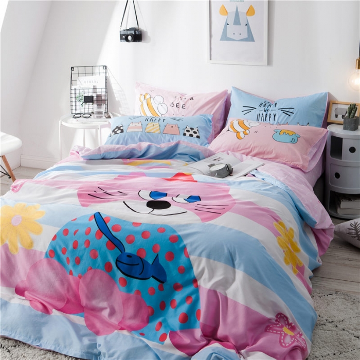 91家纺网 家纺一手货源 找家纺 涵宸家纺 新款全棉平网系列床单款 喵小姐