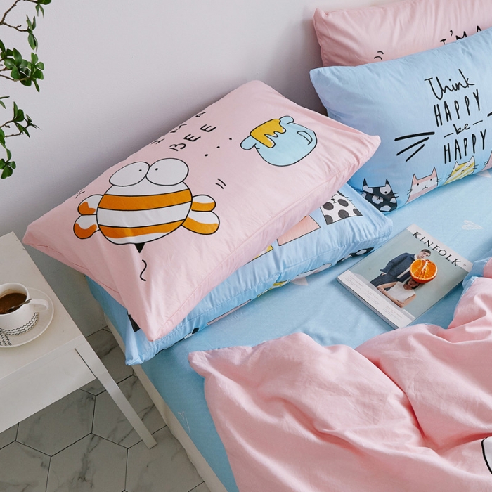 91家纺网 家纺一手货源 找家纺 加厚全棉刺绣四件套卡通四件套大版四件套全棉三件套儿童 兔宝宝