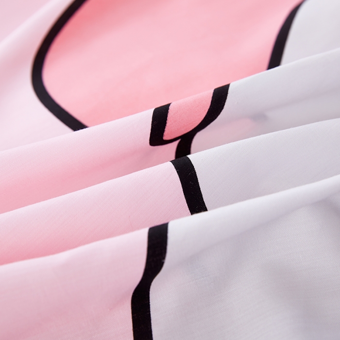 91家纺网 家纺一手货源 找家纺 涵宸家纺 大版全棉平网系列 （多规格）套件床单款 萌萌小像