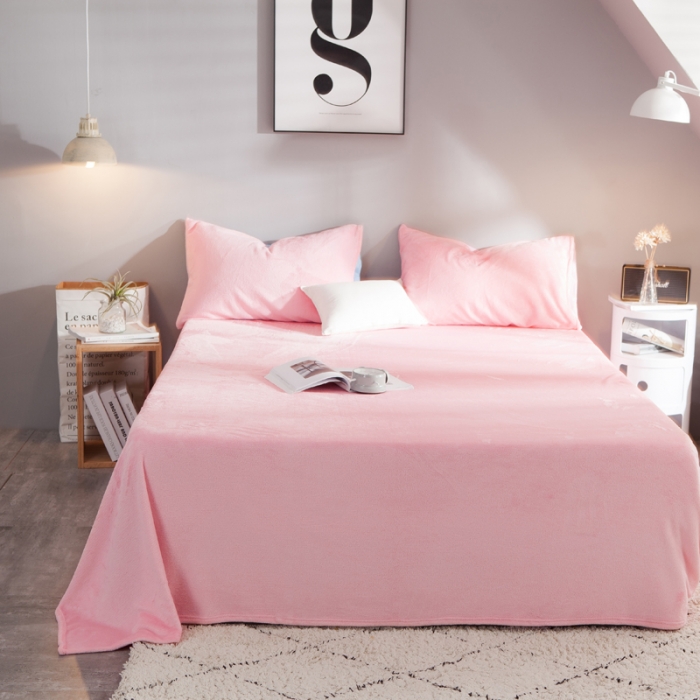 91家纺网 家纺一手货源 找家纺 涵宸家纺 新品绒-A棉大版B法莱绒套件床单款 彩虹熊