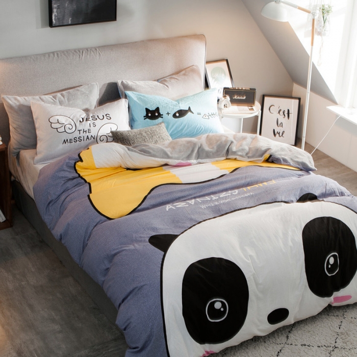 91家纺网 家纺一手货源 找家纺 涵宸家纺 新品绒-A棉大版B法莱绒套件床单款 潮酷