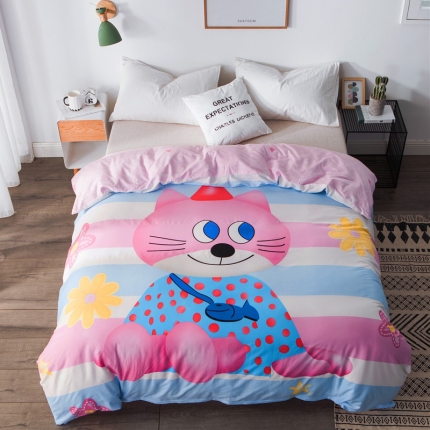 91家纺网 家纺一手货源 找家纺 涵宸家纺 单品大版全棉被套 喵小姐