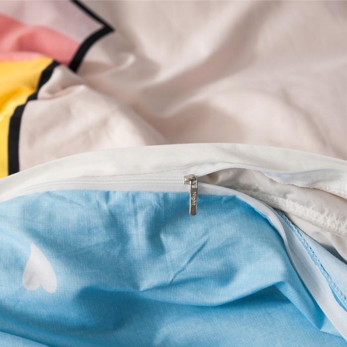 91家纺网 家纺一手货源 找家纺 涵宸家纺 单品大版全棉被套 彩虹熊