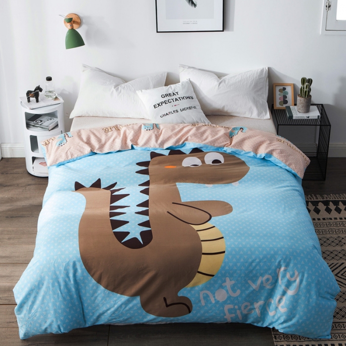 91家纺网 家纺一手货源 找家纺 涵宸家纺 单品大版全棉被套 大话侏罗纪