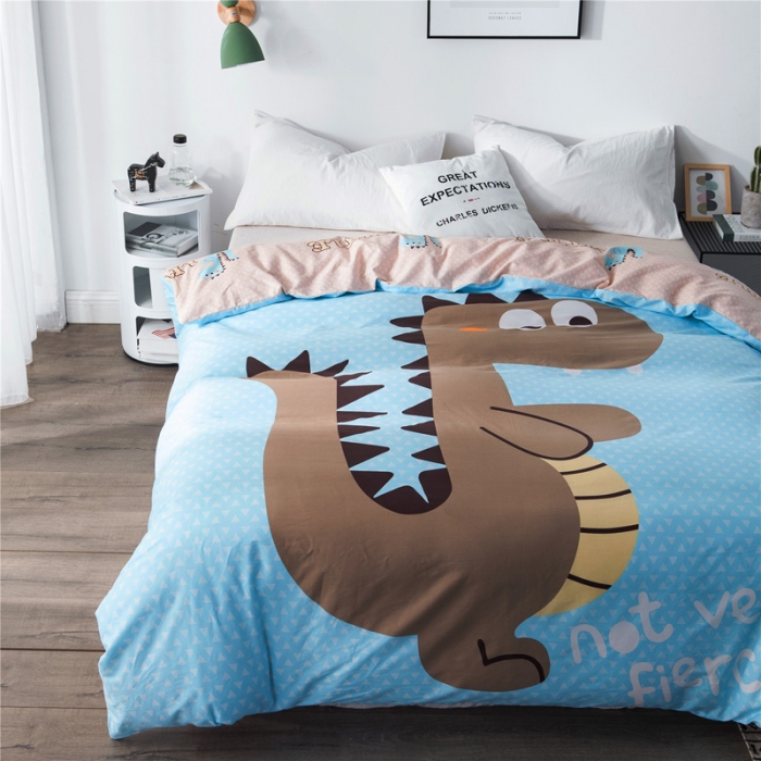 91家纺网 家纺一手货源 找家纺 涵宸家纺 单品大版全棉被套 大话侏罗纪