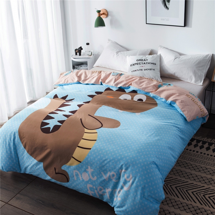 91家纺网 家纺一手货源 找家纺 涵宸家纺 单品大版全棉被套 大话侏罗纪