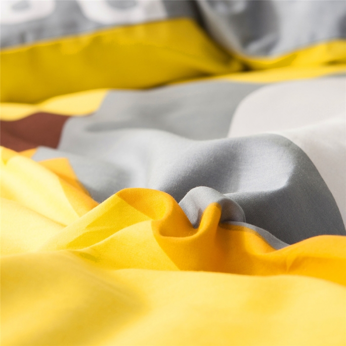 91家纺网 家纺一手货源 找家纺 涵宸家纺 单品大版全棉被套 大眼萌仔-黄