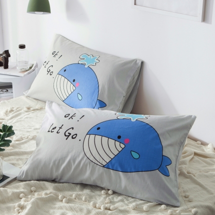 91家纺网 家纺一手货源 找家纺 （总）涵宸 全棉枕套卡通枕套纯棉枕套儿童枕套48*74一对