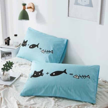 91家纺网 家纺一手货源 找家纺 （总）涵宸 全棉枕套卡通枕套纯棉枕套儿童枕套48*74一对