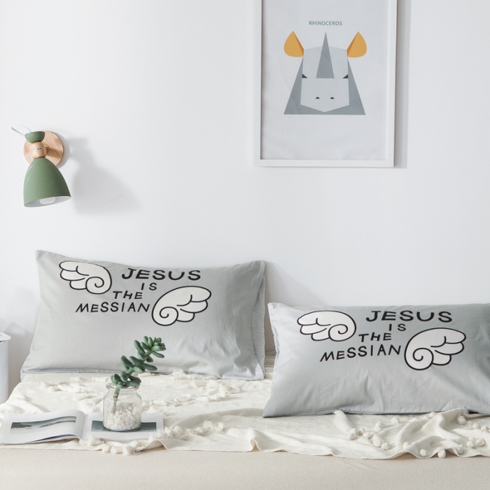 91家纺网 家纺一手货源 找家纺 涵宸家纺 新款单品大版全棉枕套48*74一对 大力