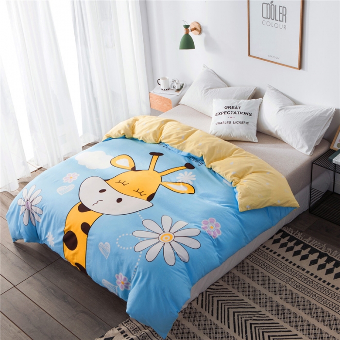 91家纺网 家纺一手货源 找家纺 涵宸家纺 单品大版全棉被套 萌鹿