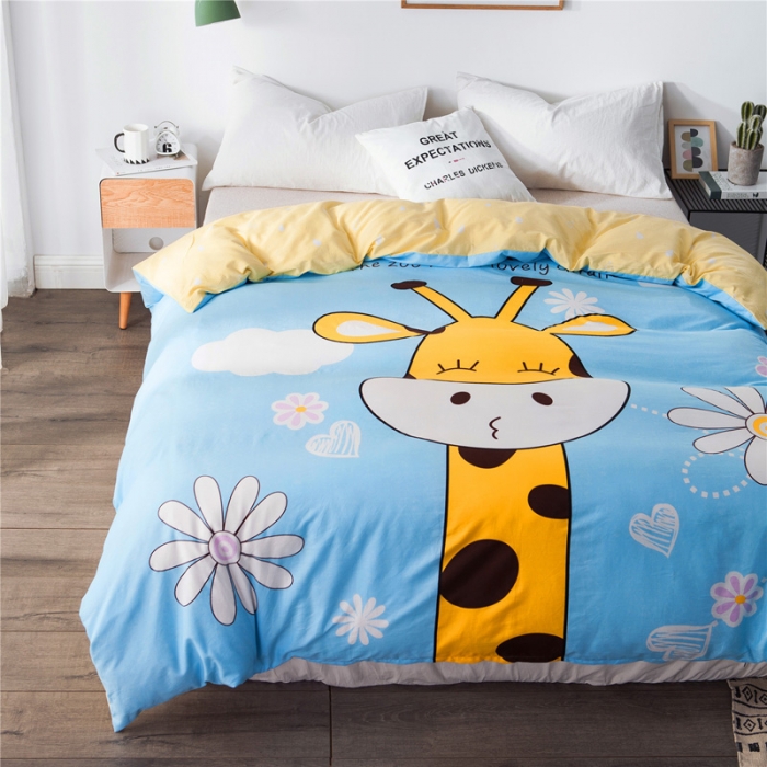 91家纺网 家纺一手货源 找家纺 涵宸家纺 单品大版全棉被套 萌鹿