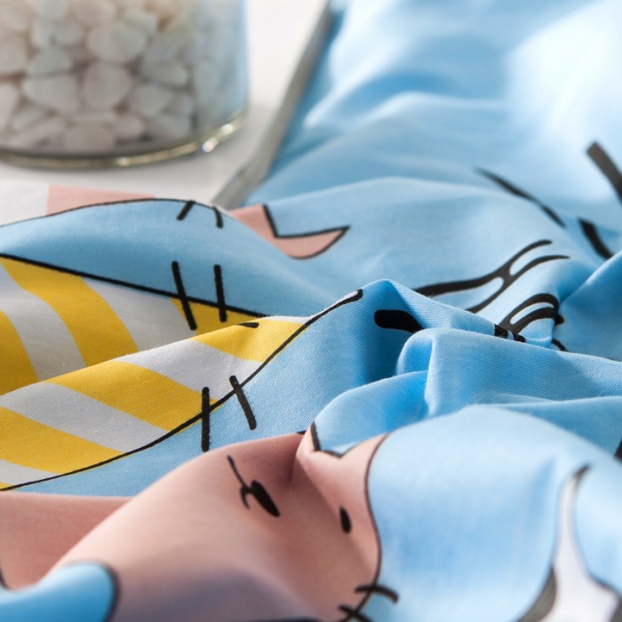 91家纺网 家纺一手货源 找家纺 涵宸家纺 新款单品大版全棉枕套48*74一对 快乐的