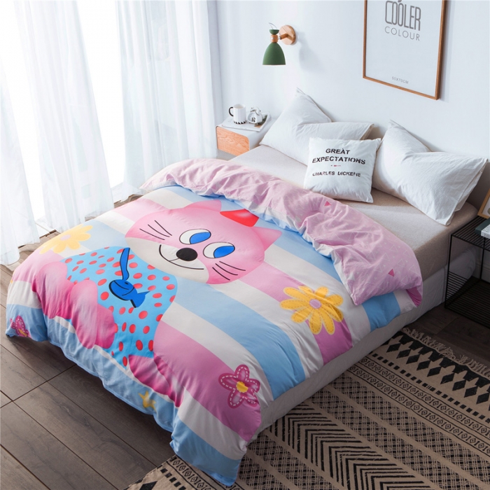 91家纺网 家纺一手货源 找家纺 涵宸家纺 单品大版全棉被套 喵小姐