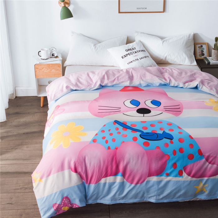 91家纺网 家纺一手货源 找家纺 涵宸家纺 单品大版全棉被套 喵小姐