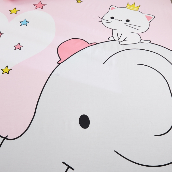 91家纺网 家纺一手货源 找家纺 涵宸家纺 新品全棉大版单品-床笠 萌萌小像