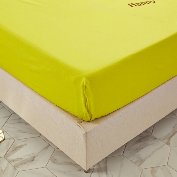 91家纺网 家纺一手货源 找家纺 涵宸家纺 新品全棉大版单品-床笠 大眼萌仔-黄