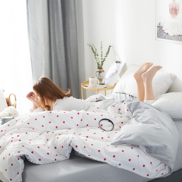 91家纺网 家纺一手货源 找家纺 （总）涵宸家纺 新款13372流苏款加厚全棉刺绣四件套