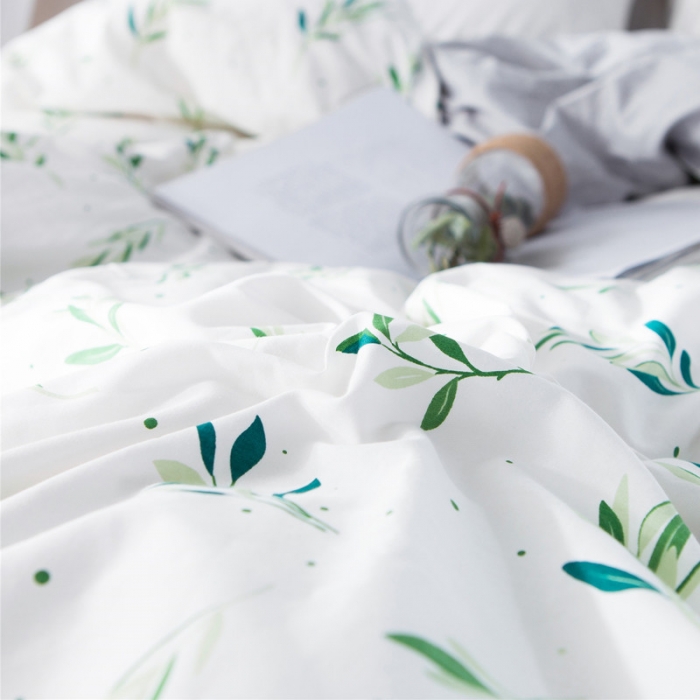 91家纺网 家纺一手货源 找家纺 涵宸家纺 新款13372流苏款加厚全棉刺绣四件套 抹绿