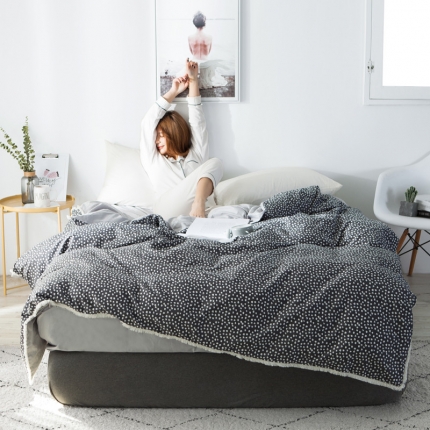 涵宸家纺 新款13372流苏款全棉单品被套 眠棉