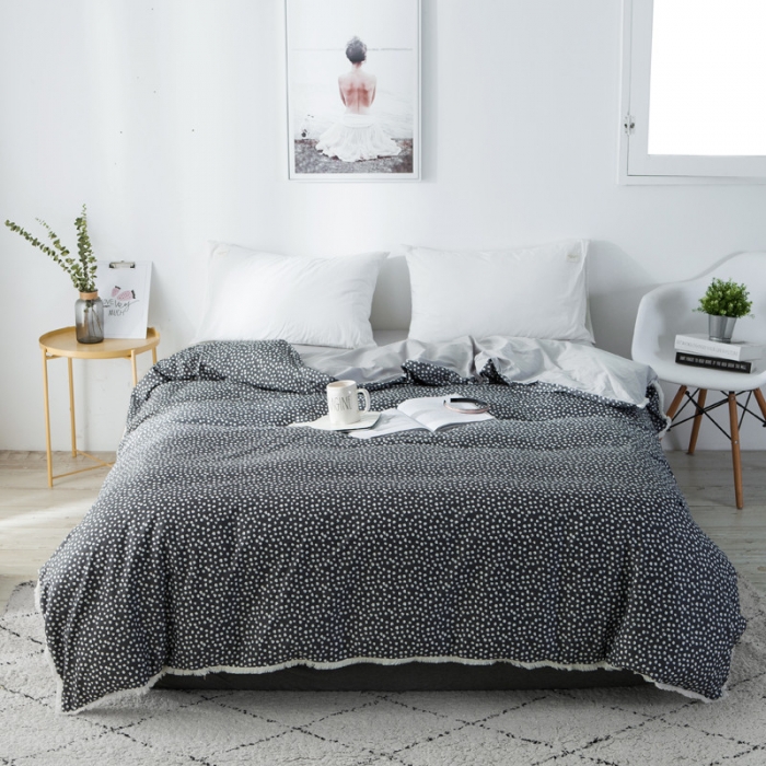 91家纺网 家纺一手货源 找家纺 涵宸家纺 新款13372流苏款全棉单品被套 眠棉