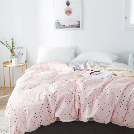 涵宸家纺 新款13372流苏款全棉单品被套 暖亦