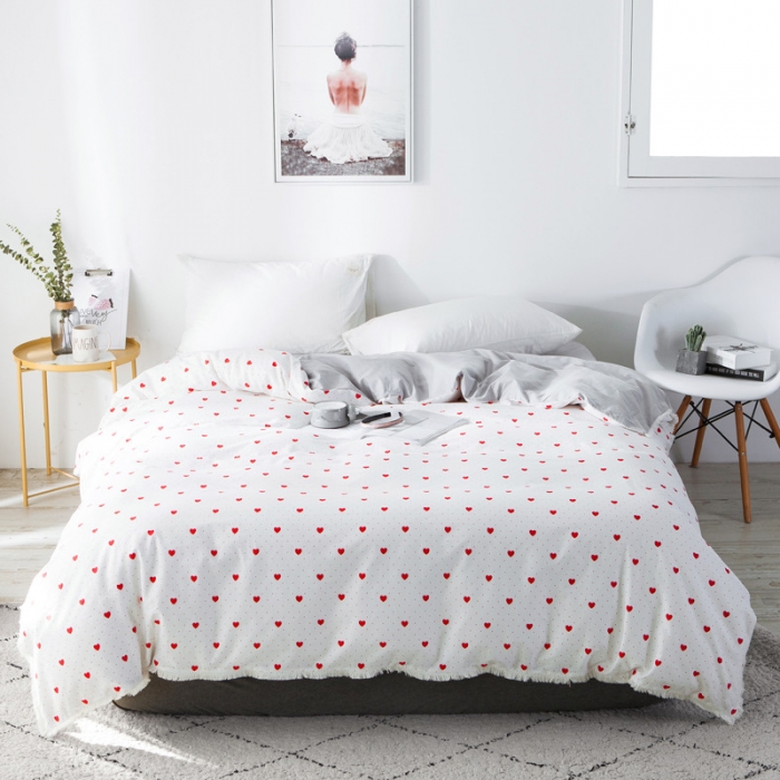 91家纺网 家纺一手货源 找家纺 涵宸家纺 新款13372流苏款全棉单品被套 心海