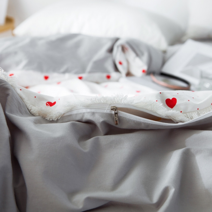 91家纺网 家纺一手货源 找家纺 涵宸家纺 新款13372流苏款全棉单品被套 心海