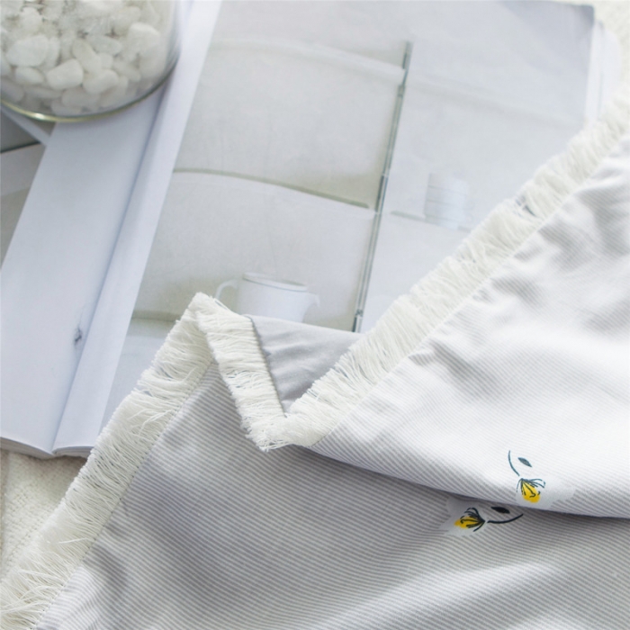 91家纺网 家纺一手货源 找家纺 涵宸家纺 新款13372流苏款全棉单品枕套一对 安夏