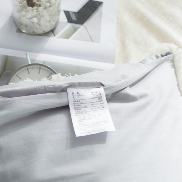 91家纺网 家纺一手货源 找家纺 涵宸家纺 新款13372流苏款全棉单品枕套一对 浅忆