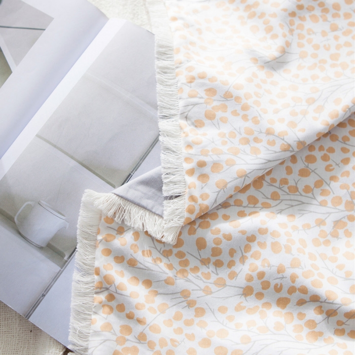 91家纺网 家纺一手货源 找家纺 涵宸家纺 新款13372流苏款全棉单品枕套一对 浅忆