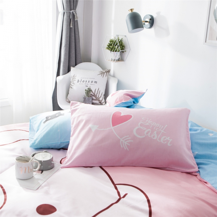 91家纺网 家纺一手货源 找家纺 涵宸家纺 单品大版全棉被套baby猪