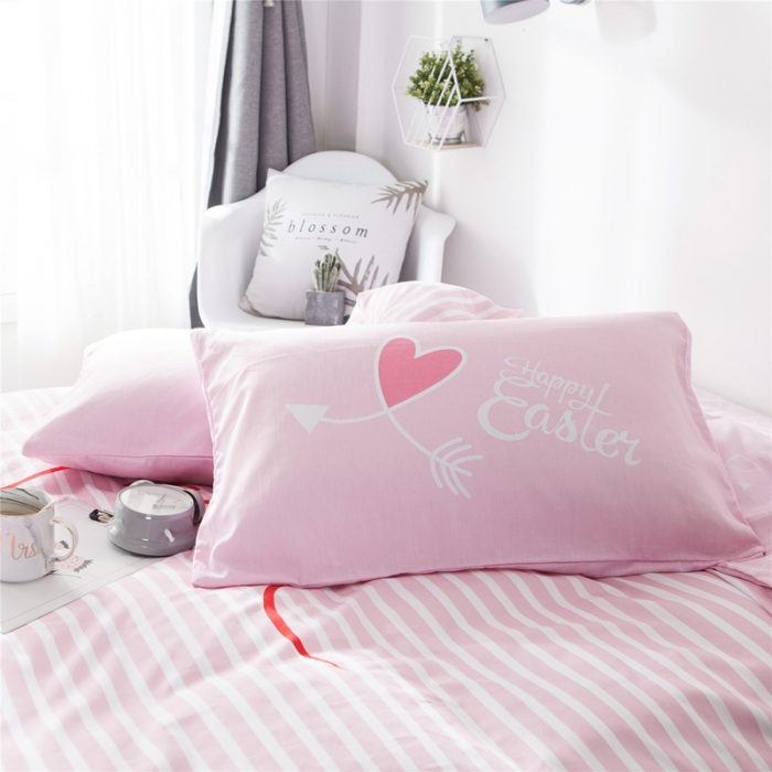 91家纺网 家纺一手货源 找家纺 涵宸家纺 单品大版全棉被套比心