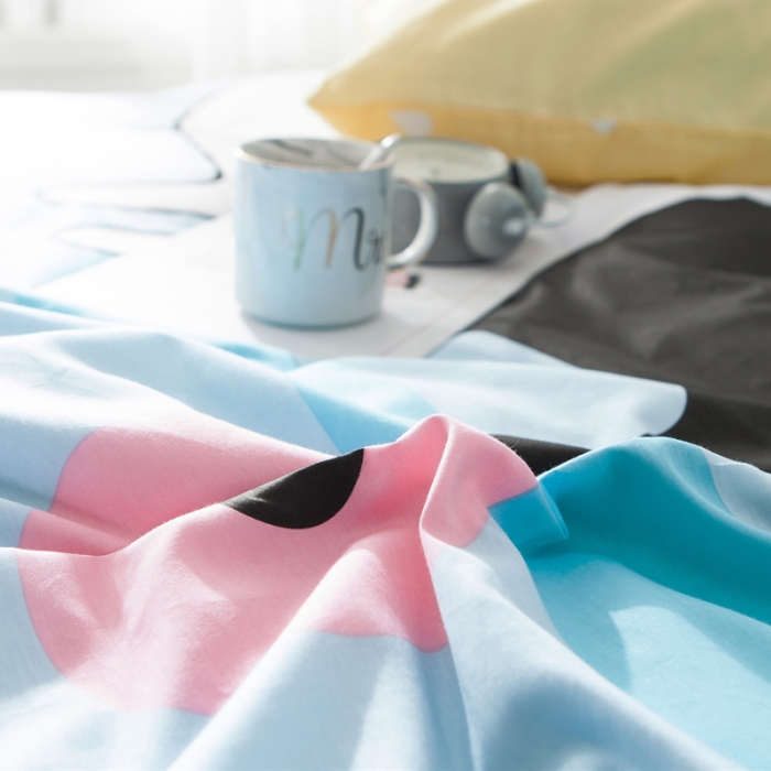 91家纺网 家纺一手货源 找家纺 涵宸家纺 单品大版全棉被套憨豆